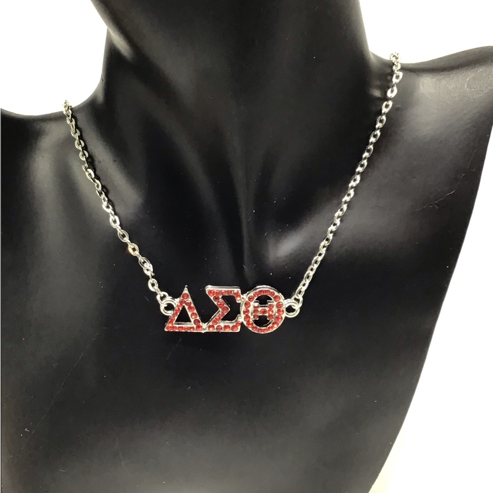 Delta Sigma Theta Crystal Necklace